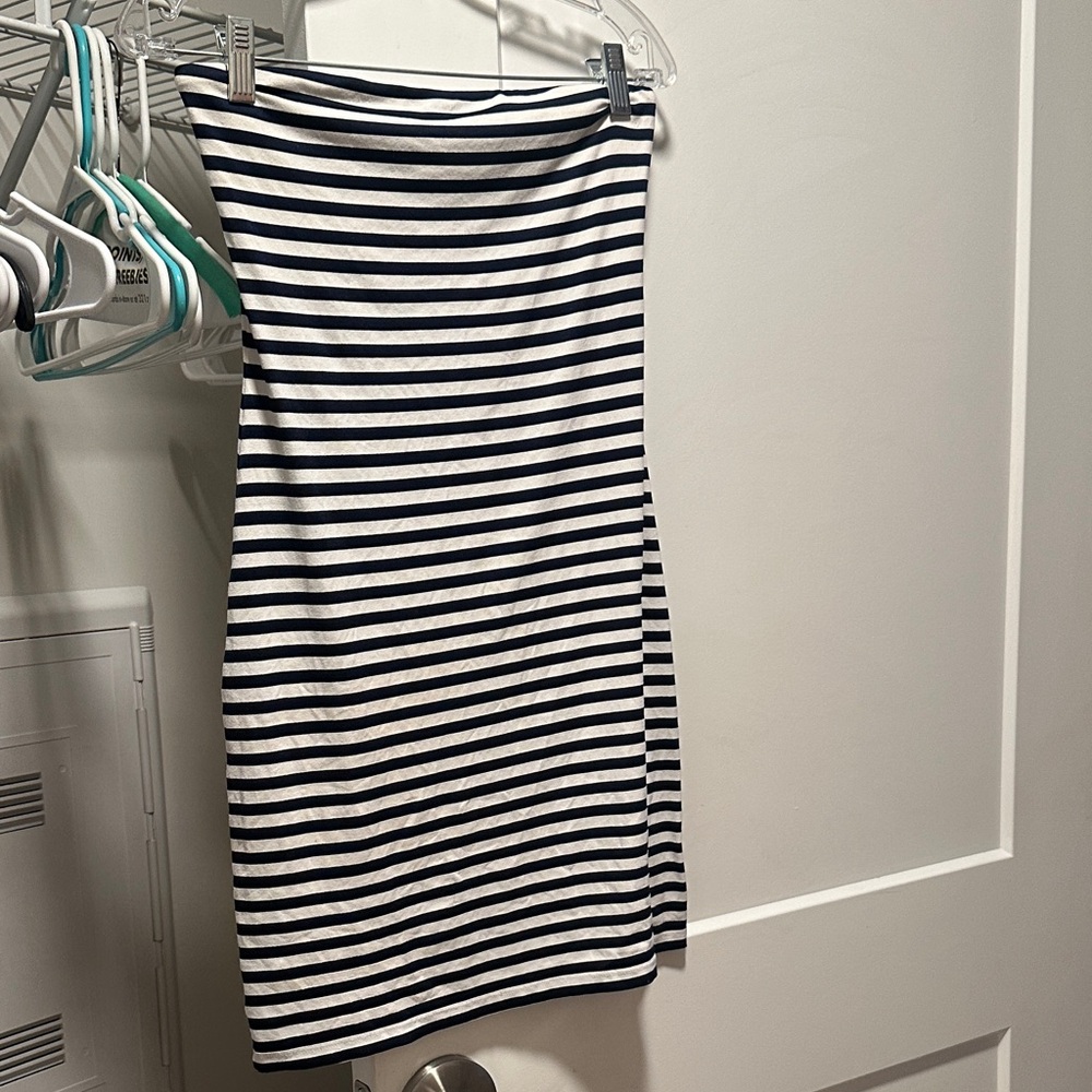 Susana Monaco Striped Black and White Women's Skirt